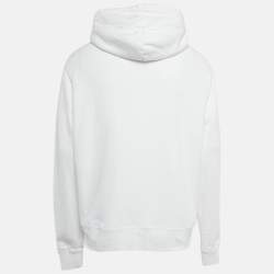Amiri White Palm Print Cotton Hoodie M
