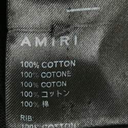 Amiri Black Logo Print Cotton Crew Neck T-Shirt L