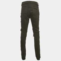 Amiri Black Denim Distressed Skinny Jeans XXL Waist 36"
