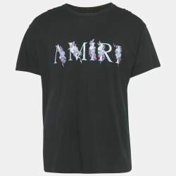 Amiri Black Cotton Crystal Ball Print T-Shirt L Amiri | TLC
