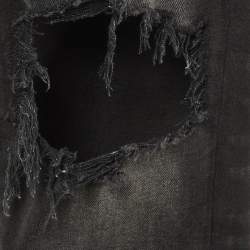 Pre Owned Amiri Black Distressed Denim Slim Fit Jeans XS/Waist 29"