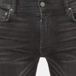 Pre Owned Amiri Black Distressed Denim Slim Fit Jeans XS/Waist 29"