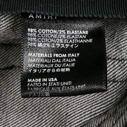 مملوكة مسبقًا بنطلون جينز ضيق دنيم مغسول رمادي إميري مقاس متوسط (ميديم) خصر 32 بوصة