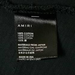 Pre Owned Amiri Black Washed Shotgun Cotton Crew Neck Short Sleeve T-Shirt S