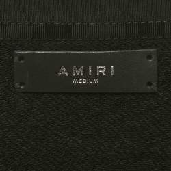 مملوكة مسبقًا سويتشيرت قطن أسود مزين جواز سفر تريكو صغير اميري