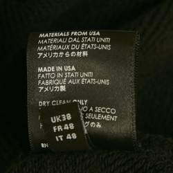 مملوكة مسبقًا سويتشيرت قطن أسود مزين جواز سفر تريكو صغير اميري