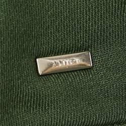 مملوكة مسبقًا Amiri Green Logo Embroidered Cotton Knit Sweatshirt M