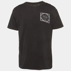 Pre Owned Amiri Black Printed Jersey T-Shirt XS