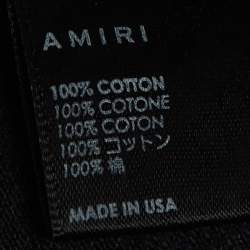 Pre Owned Amiri x Chemist Black Star Applique Denim Carpenter Jeans M/Waist 35"