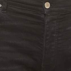 Pre Owned Amiri Black Denim Black Distressed Jeans L/ Wasit 35"