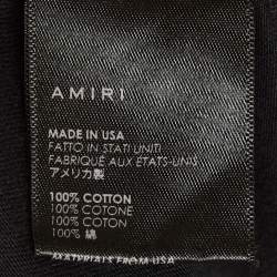 Pre Owned Amiri Black Grateful Dead Print Jersey Crewneck T-Shirt L 