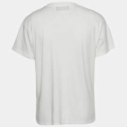 Pre Owned Amiri White Grateful Dead Print Jersey Short Sleeve T-Shirt S 