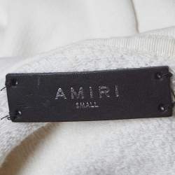 Pre Owned Amiri x Playboy Off White Cover Bunny Logo Print Cotton Hoodie S