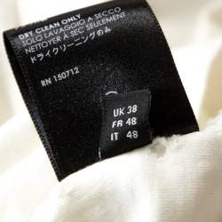 Amiri Off White Cotton Distressed Shotgun Crew Neck T-Shirt M