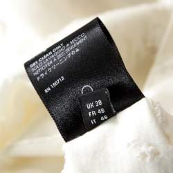 Pre Owned Amiri Off White Distressed Cotton Shotgun T-Shirt M