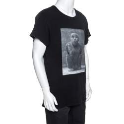 Amiri Black Printed Jersey Oversized T-Shirt XS