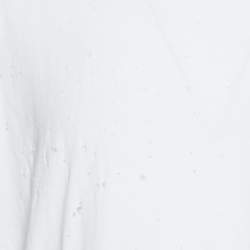 Pre Owned Amiri Off White Distressed Cotton Shotgun T-Shirt M