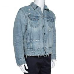 Amiri Two Tone Reversible Trucker Bomber Jacket L 