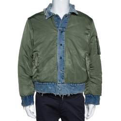 Amiri Two Tone Reversible Trucker Bomber Jacket L 
