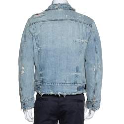 Amiri Two Tone Reversible Trucker Bomber Jacket L 