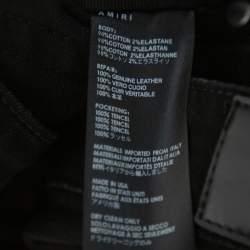 Amiri Black Denim Art Patch Distressed Skinny Jeans M