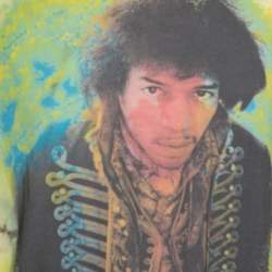 Amiri Multicolor Cotton Jimi Hendrix Printed Washed Out Effect Roundneck T-Shirt M