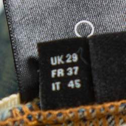 Pre Owned Amiri Blue Light Wash Denim Snake Embroidery Detail Distressed Jeans S