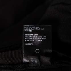 Pre Owned Amiri Black Denim & Leather Inset Slim Fit Biker Jeans XL