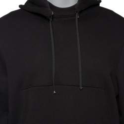 Pre Owned Amiri Black Cotton Detachable Hood Detail Sweatshirt M
