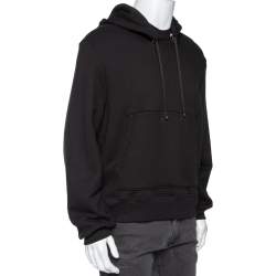 Pre Owned Amiri Black Cotton Detachable Hood Detail Sweatshirt M