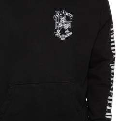 Pre Owned Amiri Black Cotton Guns N Roses Printed Hoodie M