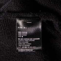 Pre Owned Amiri Black Cotton Guns N Roses Printed Hoodie M