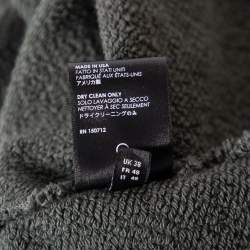 Pre Owned Amiri Military Green Cotton Knit Patched Detail Hoodie M