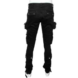 Pre Owned Amiri Black Denim Tactical Cargo Pants M