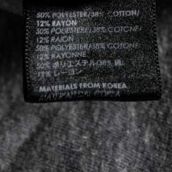 Pre Owned Amiri Grey Distressed Logo Print Jersey T-shirt XS