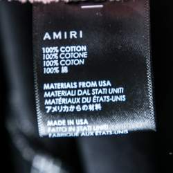 Amiri Pink Cotton Washed Shotgun Crew Neck Short Sleeve T-Shirt S