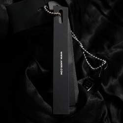 Pre Owned Amiri Black Wool Double Breasted Long Sleeve Coat XS