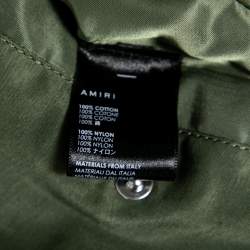 Pre Owned Amiri Blue Distressed Denim Long Sleeve Puffer Jacket XS