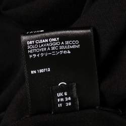 Amiri Black Cotton Logo Printed Crew Neck Short Sleeve T-Shirt S