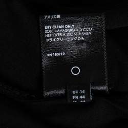 Pre Owned Amiri Black Logo Printed Cotton Short Sleeve T-Shirt XS