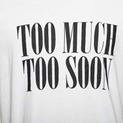 Pre Owned Amiri White Printed Cotton Short Sleeve T-Shirt XS