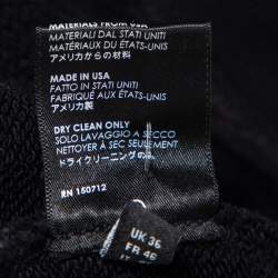 Amiri Black Terry Knit Falcon Print Crewneck Sweatshirt S
