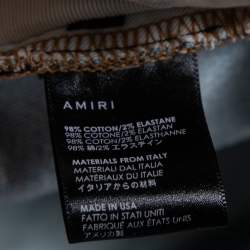 Amiri Blue Distressed Denim Patch Applique Detailed Slim Fit Jeans M 