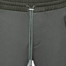 Amiri Green Cotton Knit Pocket Detailed Slim Fit Sweatpants M