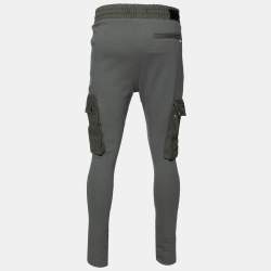 Amiri Green Cotton Knit Pocket Detailed Slim Fit Sweatpants M