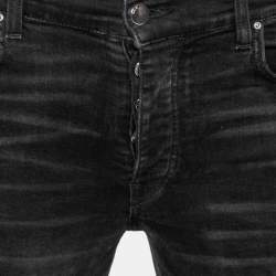 Amiri Black Distressed Denim Slim Fit Jeans M