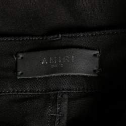 Pre Owned Amiri Black Denim Distressed Skinny Jeans S