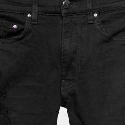 Amiri Black Denim Distressed Skinny Jeans S