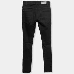 Amiri Black Denim Distressed Skinny Jeans S