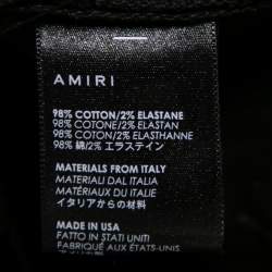 Pre Owned Amiri Black Denim Distressed Skinny Jeans S